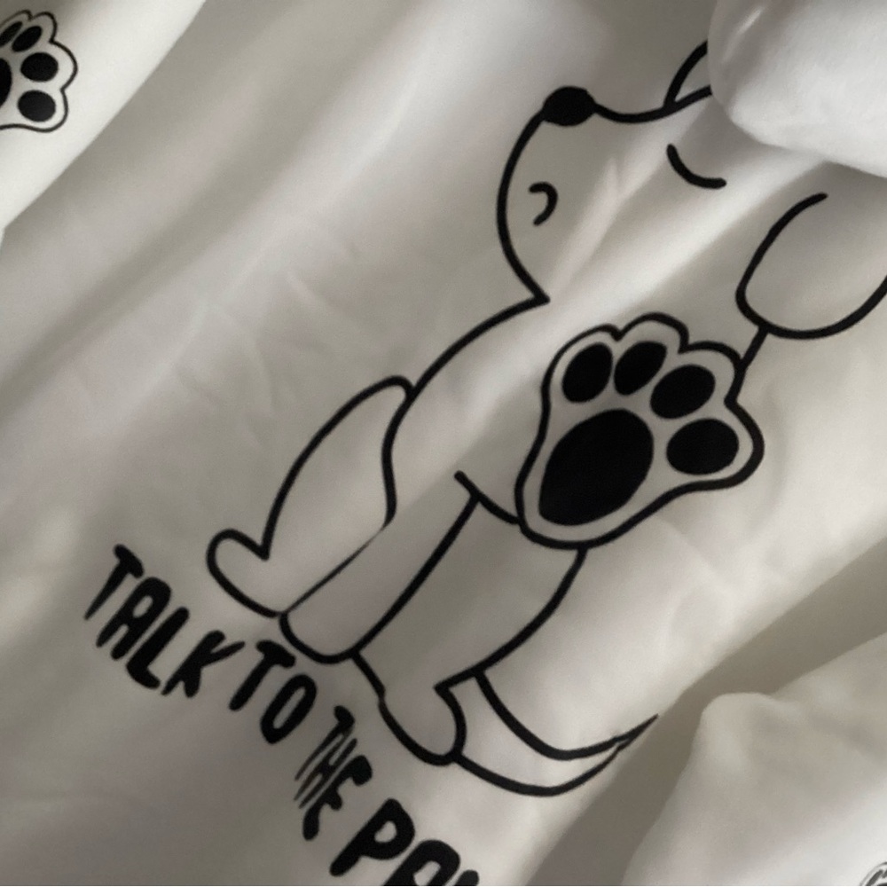 Dog Hoodie with Black Dog and Paw Print Dog Lover - Picture 7 of 11